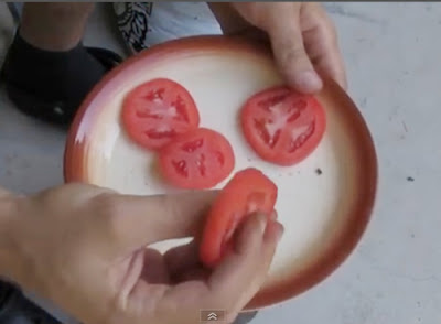 cách trồng cây từ cà chua thái lát