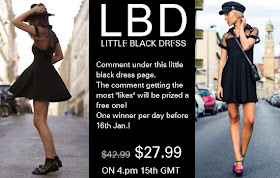 romwe little black dress promotion