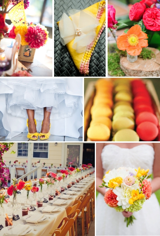 and Cheery Wedding Color Story My Wedding Reception Ideas Blog