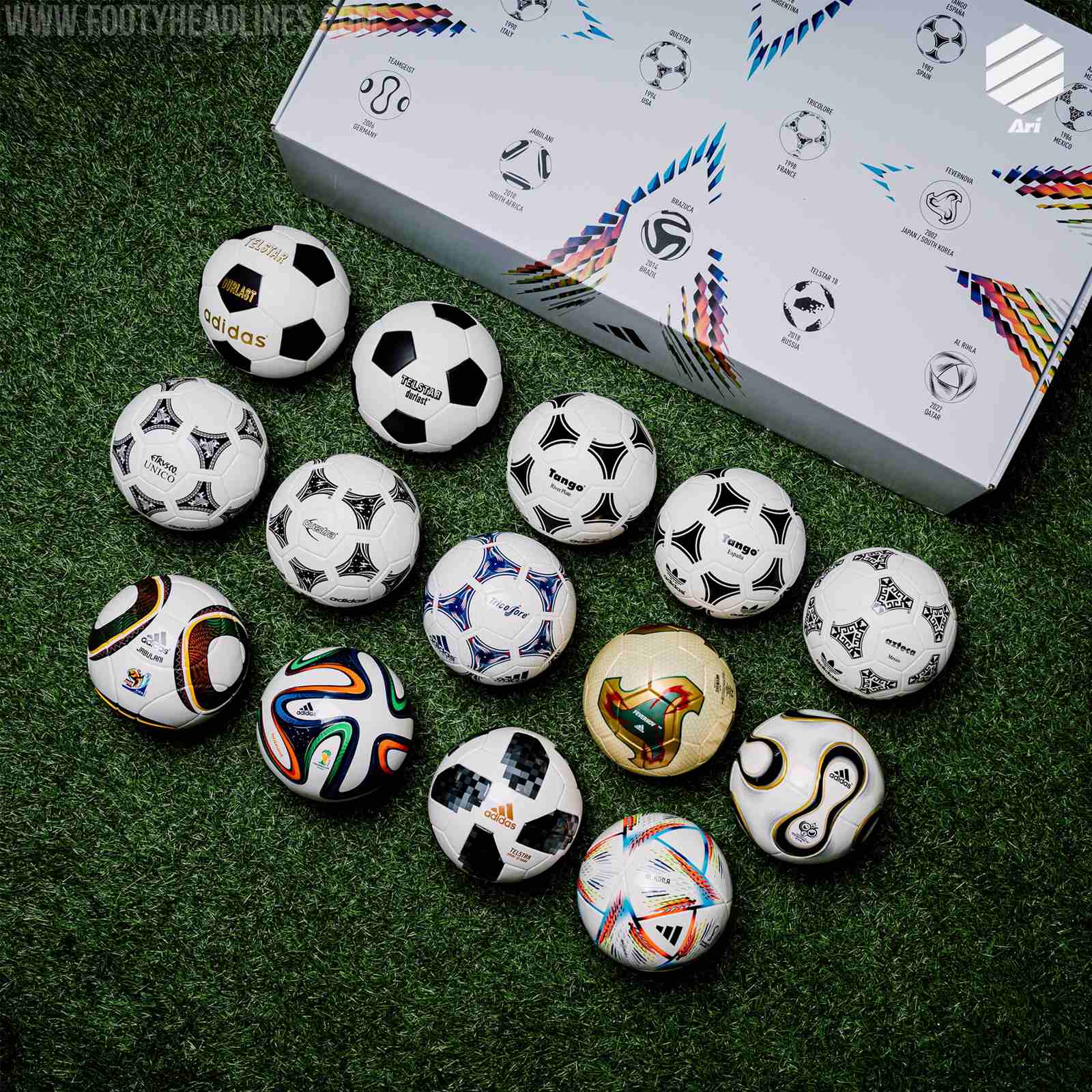 Sold Out Immediately: Adidas 1970-2022 World Cup Mini Ball Set