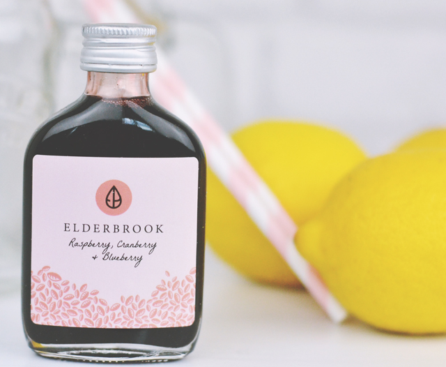 Raspberry, cranberry & blueberry Elderbrook cordial