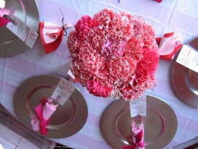 Carnations Wedding Centerpiece