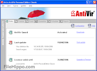 تحميل انتي فيروس برسونيل 2013 مجانا AntiVir Personal 13.0.0.3885