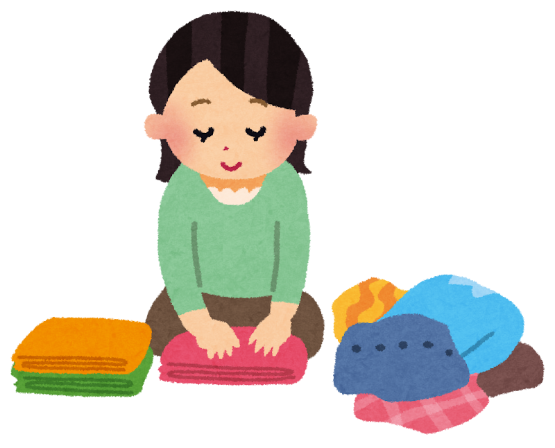 洗濯物をたたんでいる人のイラスト かわいいフリー素材集 いらすとや 洗濯物をたたんでいる人のイラスト かわいいフリー素材集 いらすとや