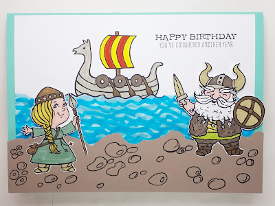 "Brave Vikings" auf der Geburtstagskarte Stampin' Up! www.eris-kreativwerkstatt.blogspot.de