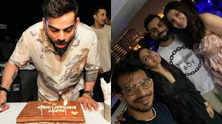 Virat Kohli Celebrate a birthday with Anushka Sharma