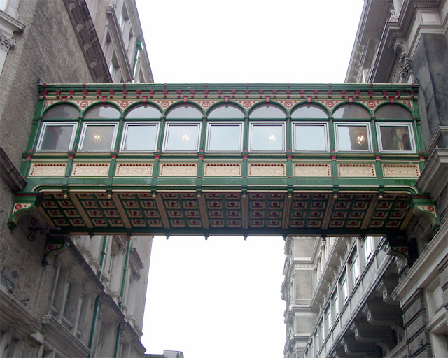 Overhead footbridge, Villiers Street, Charing Cross, London