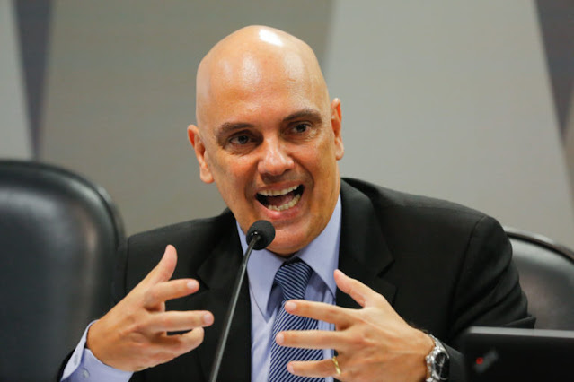 Alexandre de Moraes faz discurso pela regulamentação das redes sociais em sessão no Senado