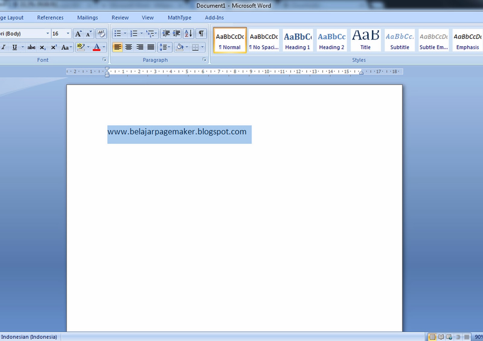 Belajar Pagemaker: Pengertian Ms Word 2007 Menurut Para Ahli