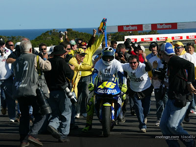 Valentino Rossi Celebration in Australia 2005