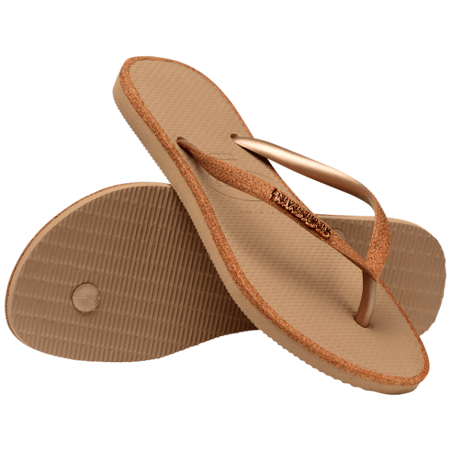 Destaque-se com o Chinelo Havaianas Slim Glitter Contour