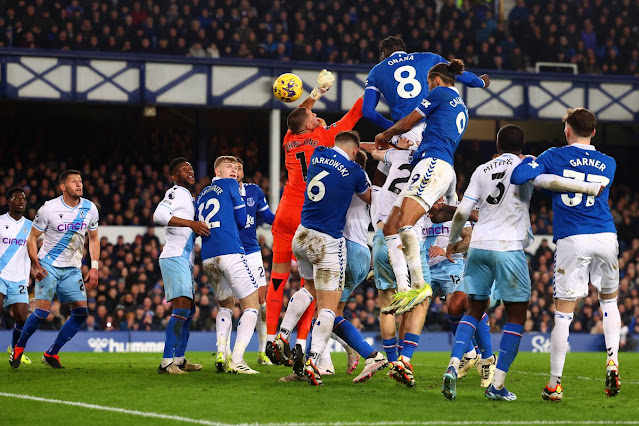 Everton vs Crystal Palace Premier League Match Result February 2024