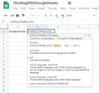 Google Sheets