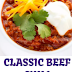 CLASSIC BEEF CHILI