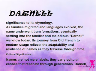 ▷ meaning of the name DARNELL (✔)