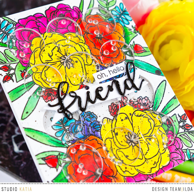 Lovely Blooms Shaker Card by ilovedoingallthingscrafty