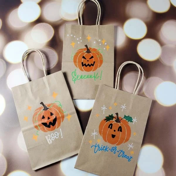 Jack-o-Lantern Treat Bags