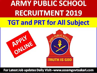 Army Public School, Jorhat Recruitment 2020