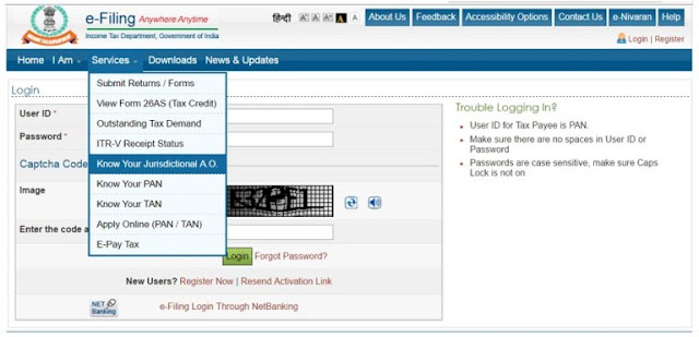 step 2 to know your PAN jurisdiction