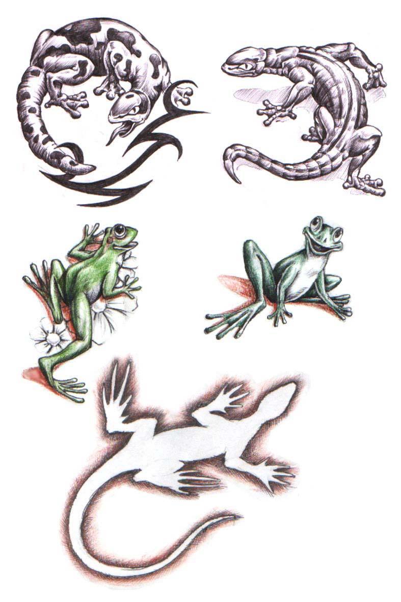 TATTOOS Lizard Tattoo  Stencils