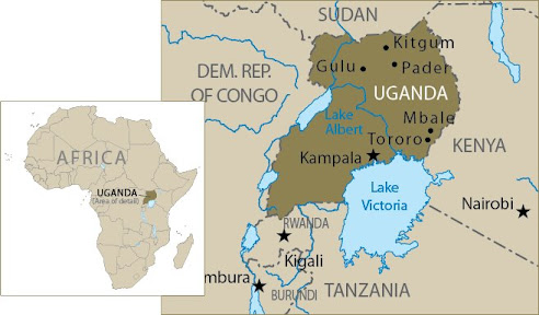 Map of Uganda