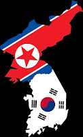 Map showing different North and South Korea in one Picture