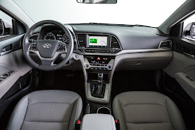 Interior view of 2017 Hyundai Elantra Eco