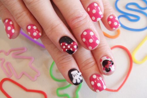 Minnie Mouse Nail Designs for Little Girls