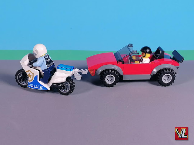 Set LEGO City 60392 Mota da Polícia e Perseguição a Carro