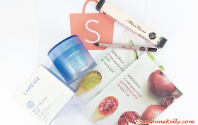 Beauty Review, Miss Hana Waterproof Gel Eyeliner, Laneige Water Sleeping Mask, Innisfree Face Mask, Shopee, Shopee Mobile App, App Review, Shopee Malaysia