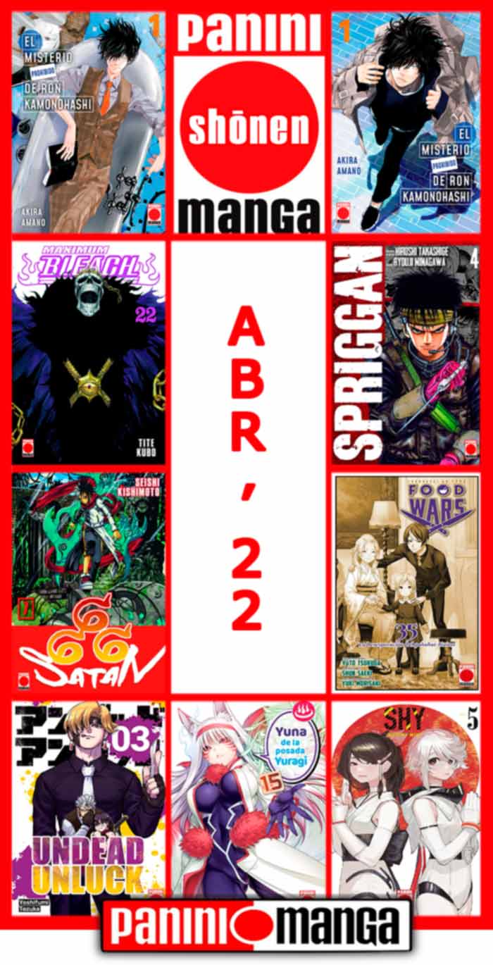 Novedades Panini Manga abril 2022 - Shonen