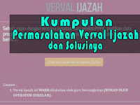 Kumpulan Permasalahan Verval Ijazah Info GTK dan Cara Mengatasinya