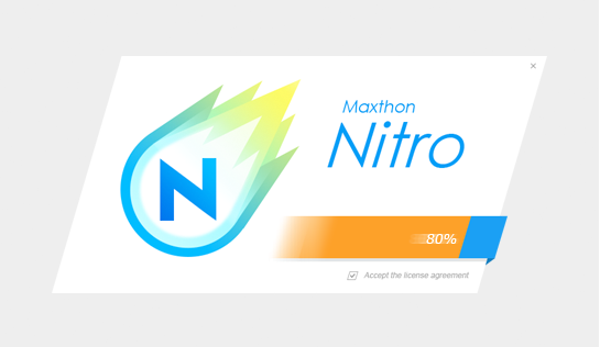 Screenshot instalasi nitro