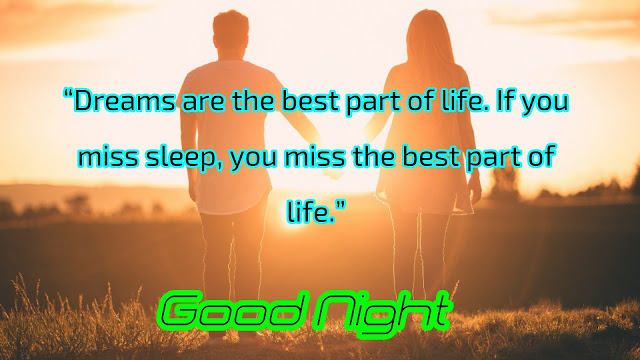 Good night quotes in English with images