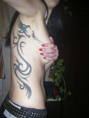 Tribal Dragon Tattoo