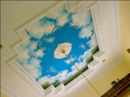 Ide Plafon Pvc Motif Langit, Plafon Pvc