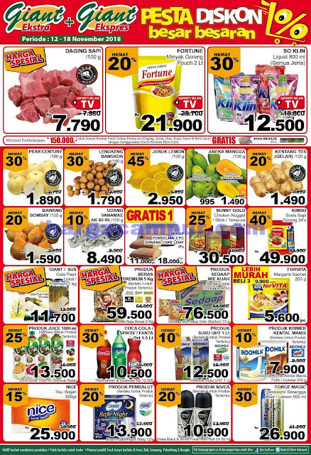 Harga Promo Jumat Sabtu Minggu JSM Giant Indomaret dan 