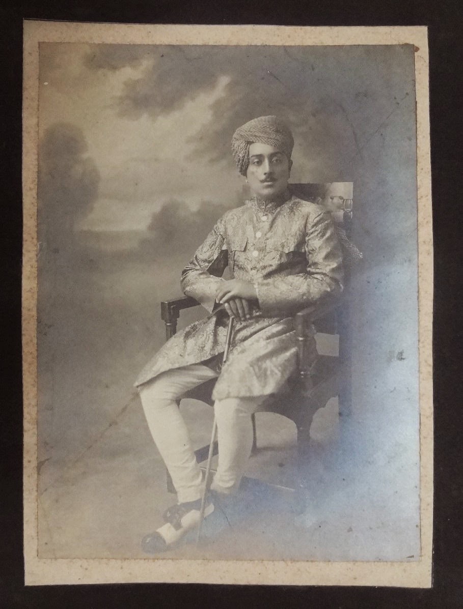 Indian Aristocratic Man Sitting on a Chair 