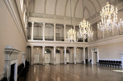 The tea room, the Assembly Rooms, Bath. They were known as the  Upper Rooms to distinguish them from the older Lower Rooms
