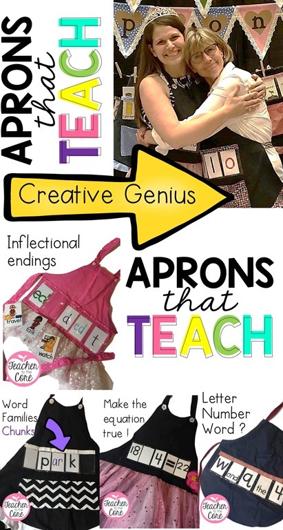 Sandy is the creative genius behind show and tell aprons!