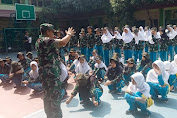 Danramil 08/Duren Sawit Pimpin Army Go To School di SMPIT Ar-Rudho