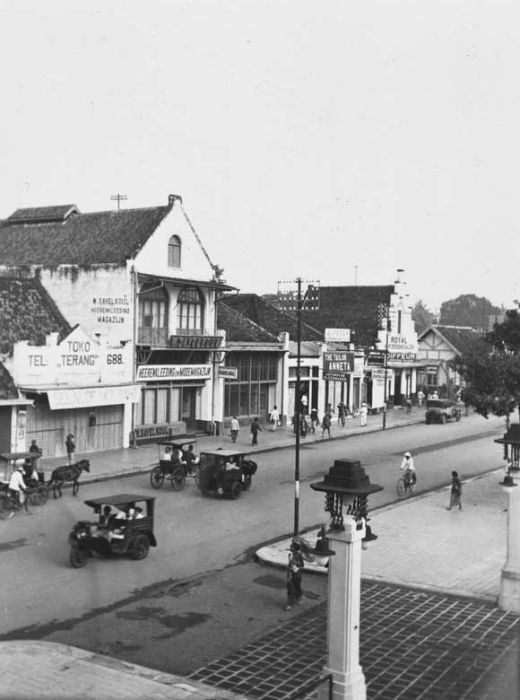 suasana jalan malioboro 1933