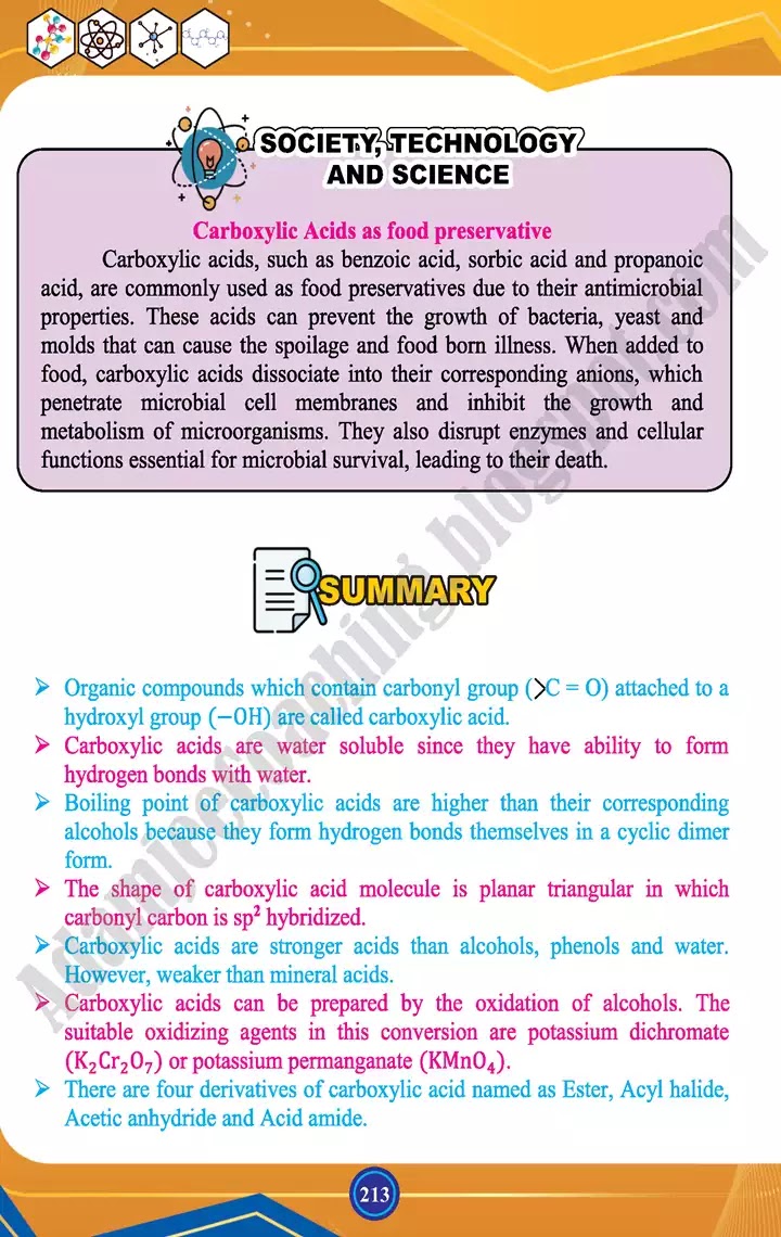 carbonyl-compounds-2-:-carboxylic-acid-and-functional-derivatives-chemistry-class-12th-text-book