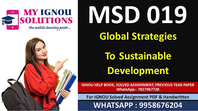 MSD 019 Solved Assignment 2024-25