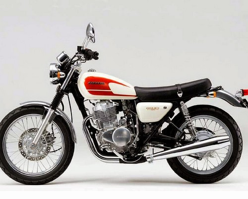 Foto gambar modifikasi cb 100 cafe racer retro jap style 