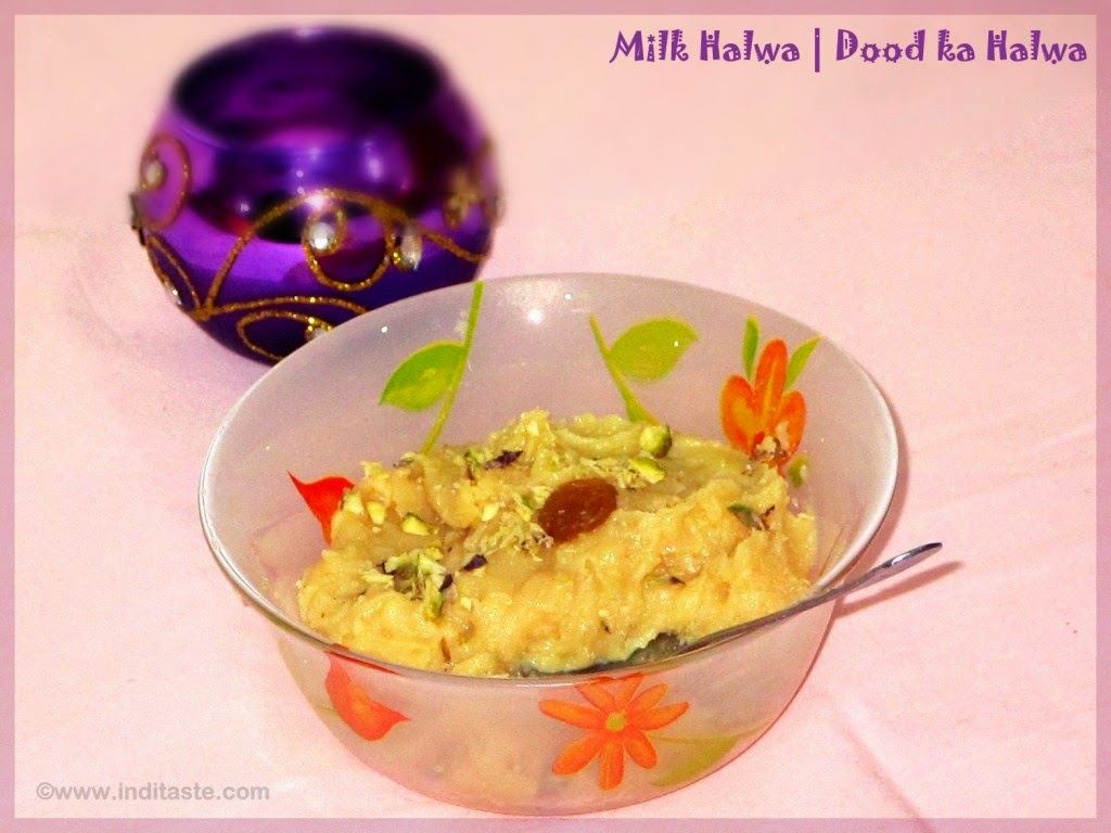 Milk Halwa using Microwave