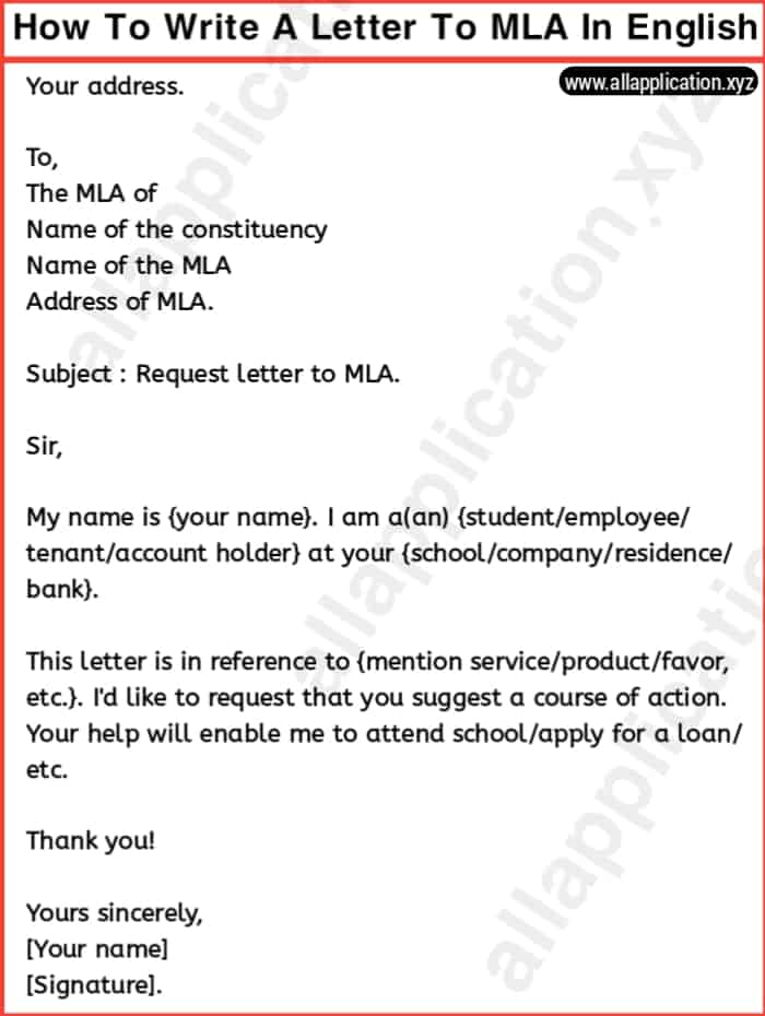 How to write application letter to MLA,Letter to MLA for road construction,Request letter to MLA for job,How To Write A Letter To MLA In English