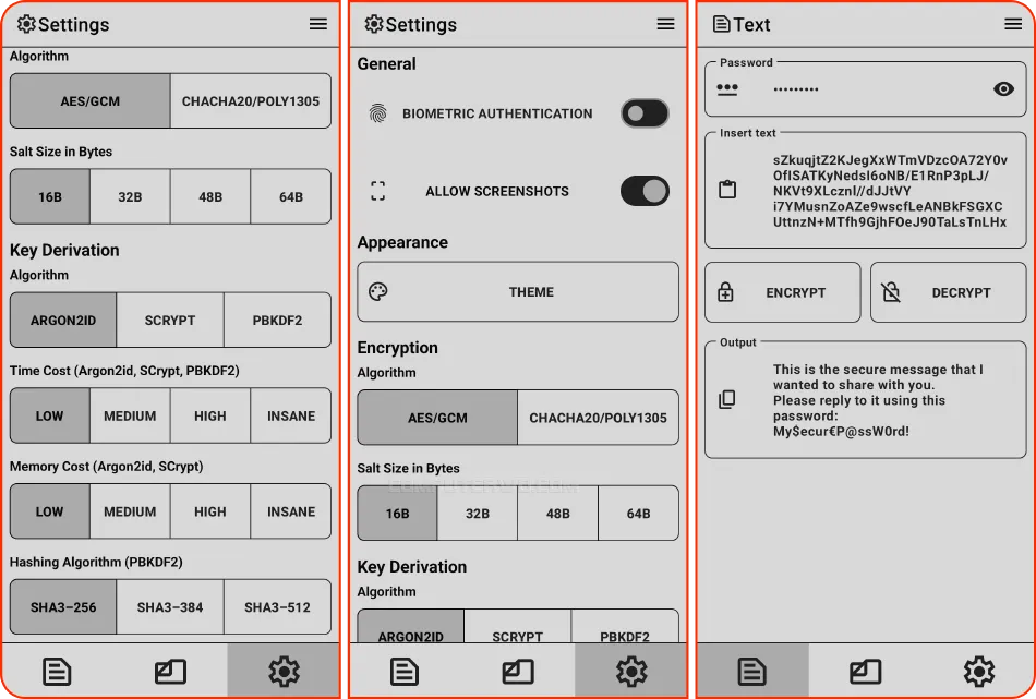 تطبيق Encryptator