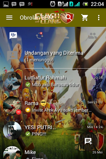 BBM Mod Tema Clash Of Clans COC Apk