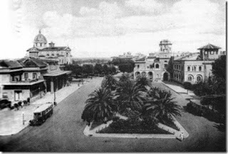 L'aspetto della Piazza di Ostia nel 1940